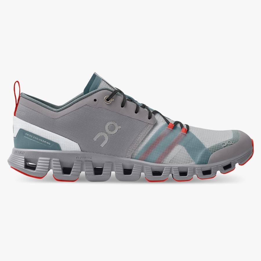 On Cloud X Shift Grey / Red | SN-ON28295